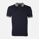 Men Structured Polo With Zip Closure