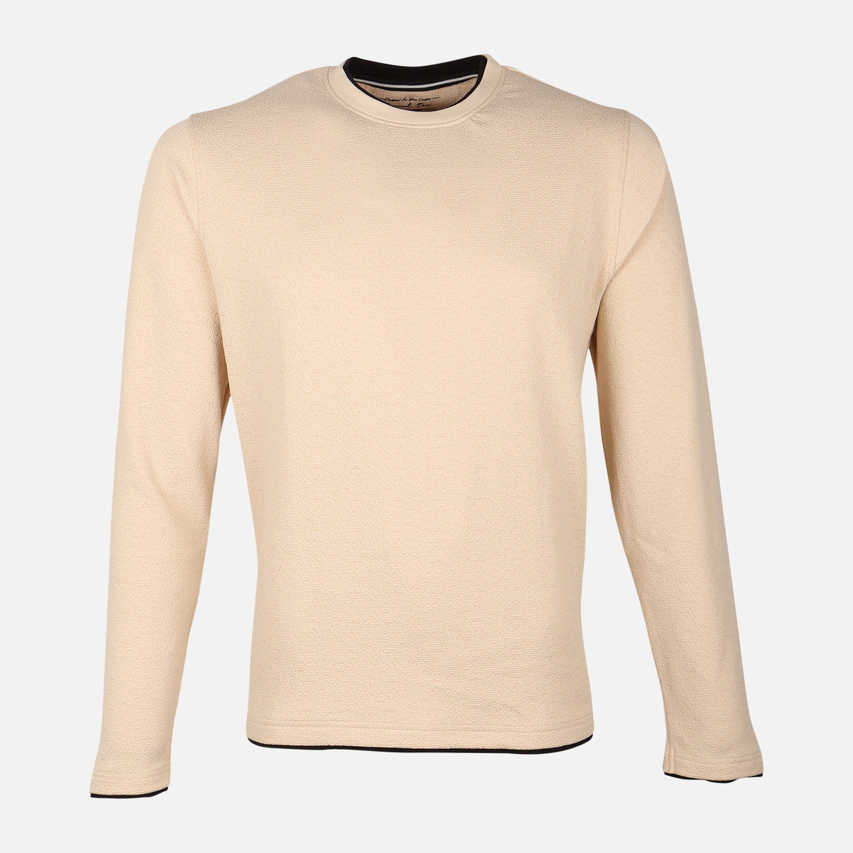 Men Structured Long Sleeve T-Shirt