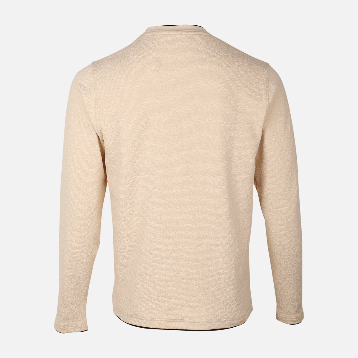 Men Structured Long Sleeve T-Shirt