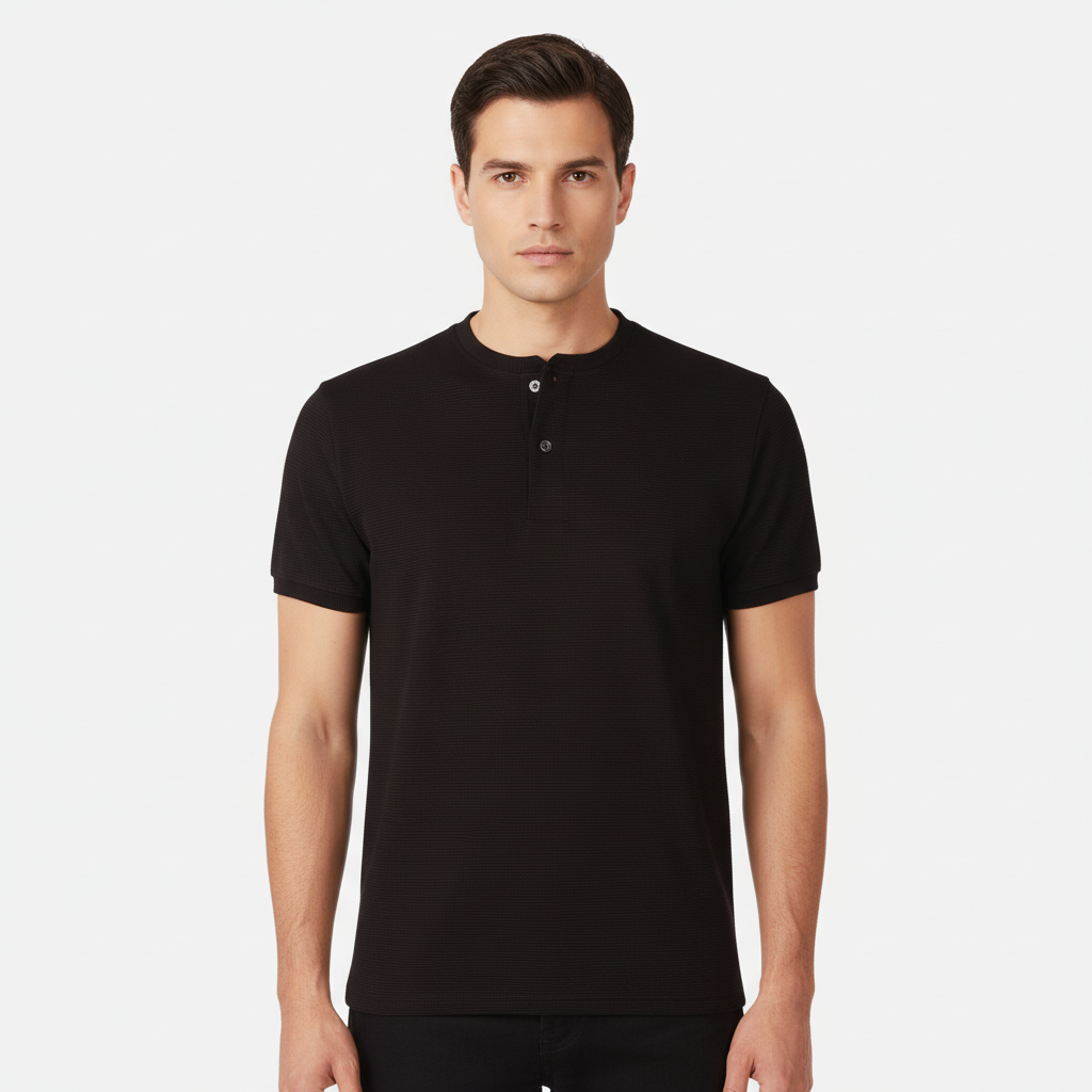 Men Henley T-Shirt
