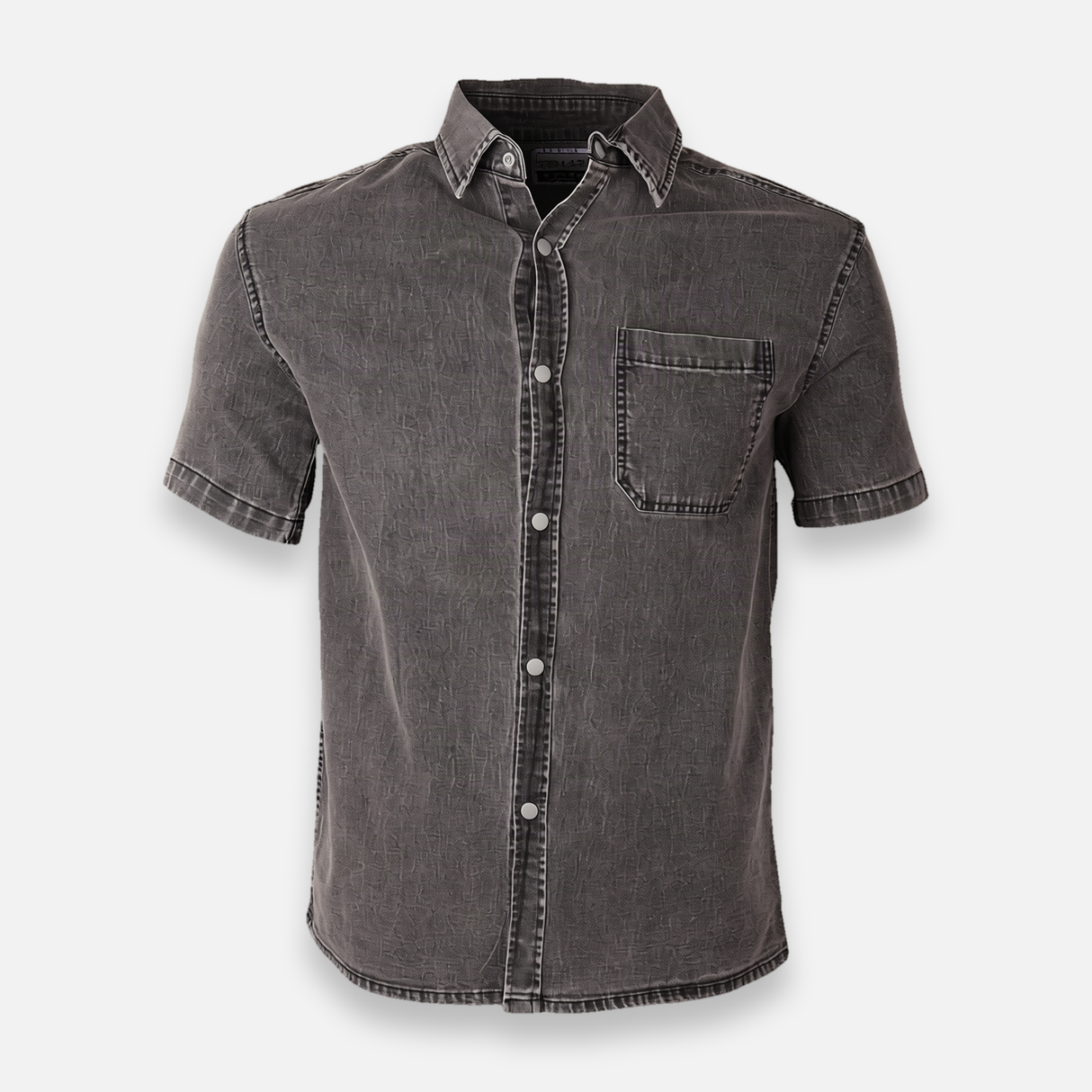 Men Woven Shirt  Short Sleeve With Pocket