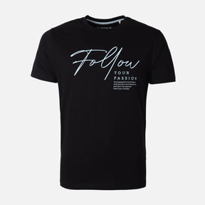 Men Graphic T-Shirt Round Neck