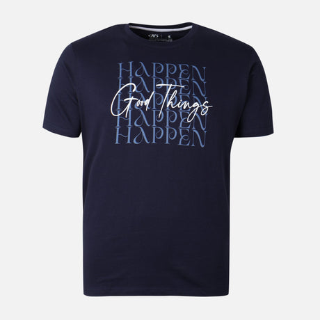 Men Graphic T-Shirt Round Neck