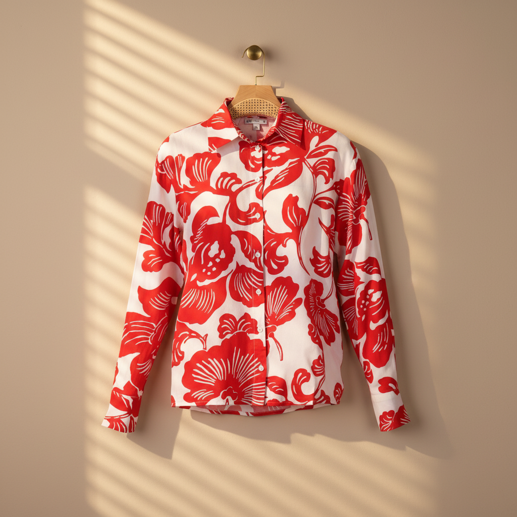 Women Printed Long Sleeve Shirt