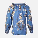 Women Long Sleeve Aop Blouse