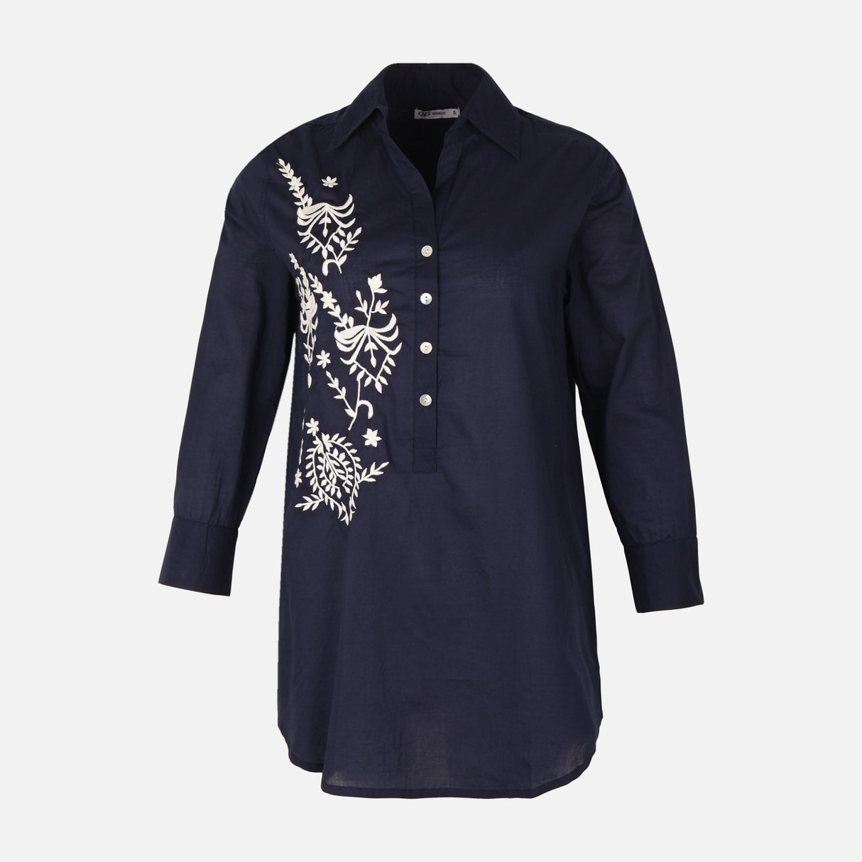 Women Emb Long Sleeve Tunic
