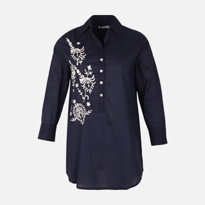Women Emb Long Sleeve Tunic