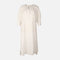 Women 3/4 Sleeve Linen Blend Ankle Dress