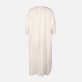 Women 3/4 Sleeve Linen Blend Ankle Dress
