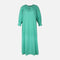 Women 3/4 Sleeve Linen Blend Ankle Dress
