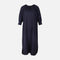 Women 3/4 Sleeve Linen Blend Ankle Dress