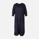 Women 3/4 Sleeve Linen Blend Ankle Dress