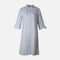 Women 3/4 Sleevr Linen Blend Shirt Stripe Dress