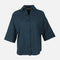 Women Long Sleeve Linen Blend Solid Shirt