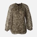 Women Lurex Long Sleeve Shirt