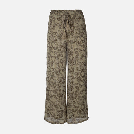 Women Lurex Printed Pants