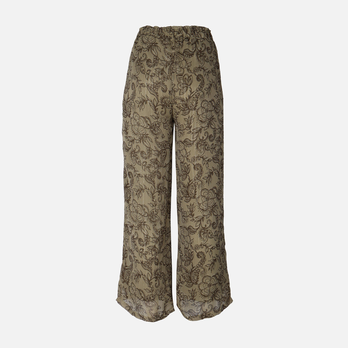 Women Lurex Printed Pants