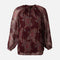 Women Lurex Long Sleeve Shirt