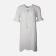Women 3/4 Sleeve Solid Cotton Double Cloth Tunic