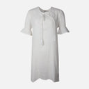 Women 3/4 Sleeve Solid Cotton Double Cloth Tunic