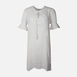 Women 3/4 Sleeve Solid Cotton Double Cloth Tunic