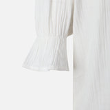 Women 3/4 Sleeve Solid Cotton Double Cloth Tunic