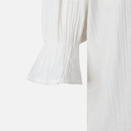 Women 3/4 Sleeve Solid Cotton Double Cloth Tunic