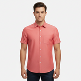 Men Basic Oxford Short Sleeve Shirt