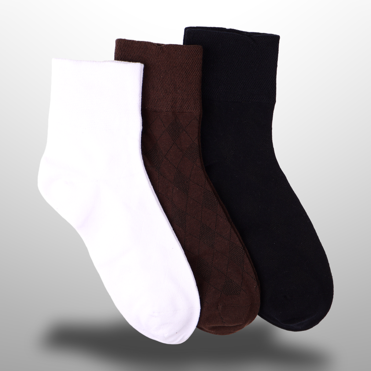 Quarter Men Diabetic Socks 3Pair