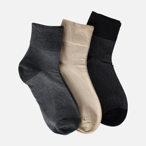MEN QUARTER DIABETIC SOCKS 3 PAIRS
