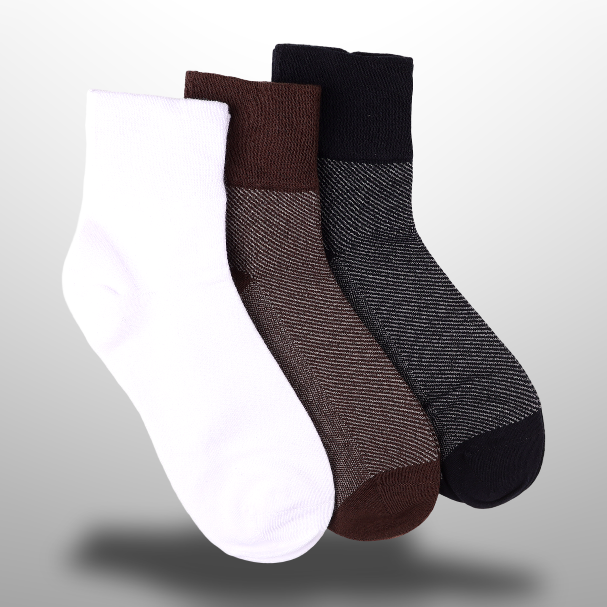 Quarter Men Diabetic Socks 3Pair
