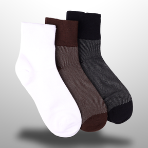 Quarter Men Diabetic Socks 3Pair