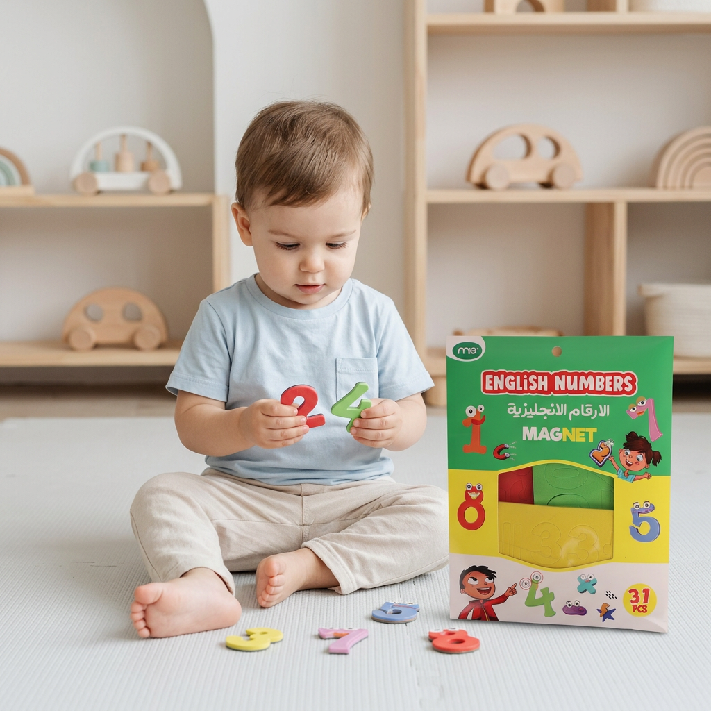 31 Pieces English Numbers Magnet Set