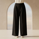 Women Wide Leg Pleated Trousers