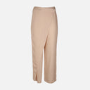 Women Draped Wrap Straight Leg Pant
