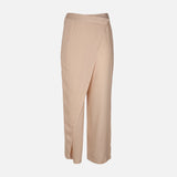 Women Draped Wrap Straight Leg Pant
