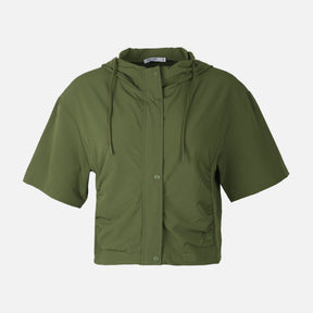 Women Oversized Hooded Shacket