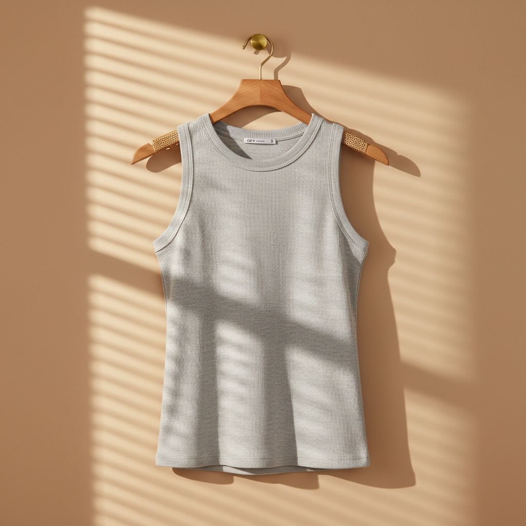 Women Rib Basic Tanktop