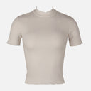 Women Rib Basic Tshirt