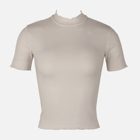 Women Rib Basic Tshirt