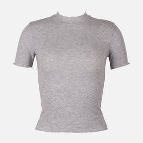 Women Rib Basic Tshirt