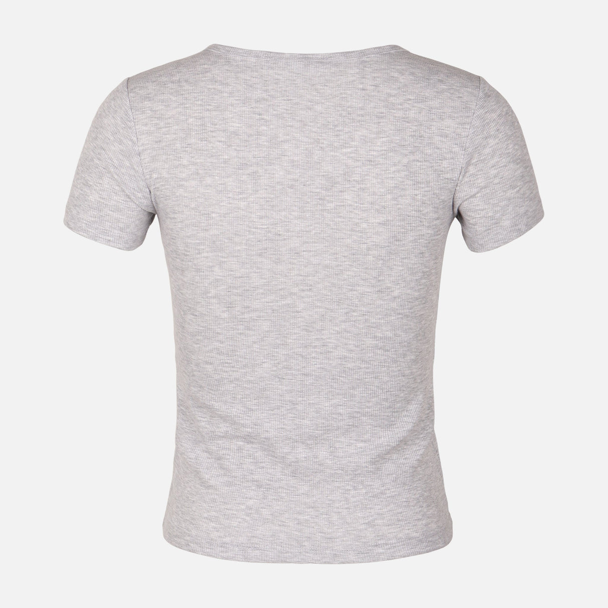 Women Rib Basic Placket T-Shirt