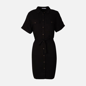 Women Short Sleeve Pocket Tunic
