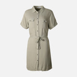Women Short Sleeve Pocket Tunic
