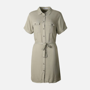 Women Short Sleeve Pocket Tunic