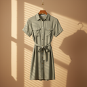 Women Short Sleeve Pocket Tunic