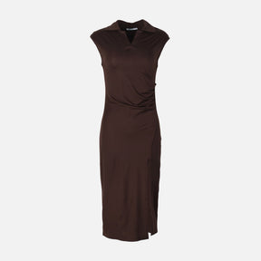 Women Sleeve Less Knitted Maxi Dress