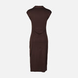 Women Sleeve Less Knitted Maxi Dress