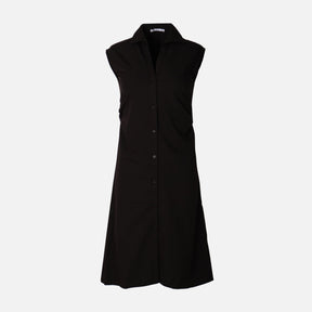 Women Sleeve Less Woven Maxi Dress
