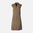 Women Sleeve Less Woven Maxi Dress